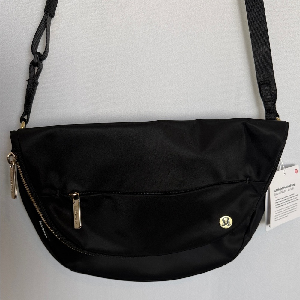 Lululemon All Night Festival Bag *5L Black / Gold - Picture 3 of 9